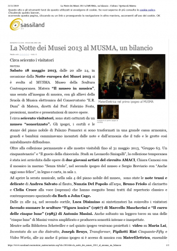 gallery/la notte dei musei 2013 al musma, un bilancio - cultura _ spettacoli matera_page-0001
